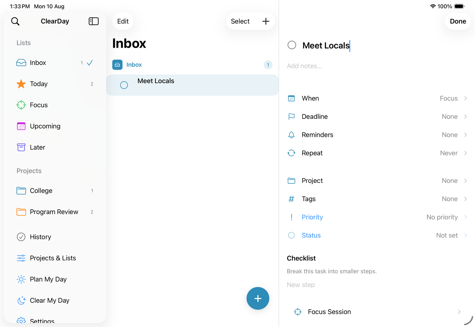 Inbox Screen