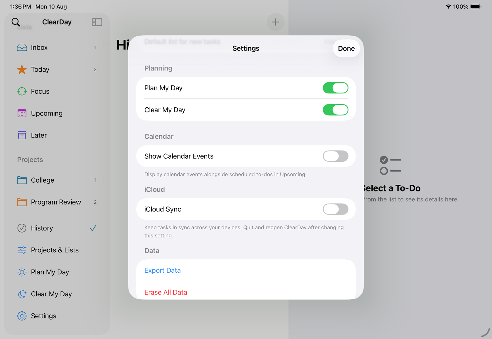 Icloud Support