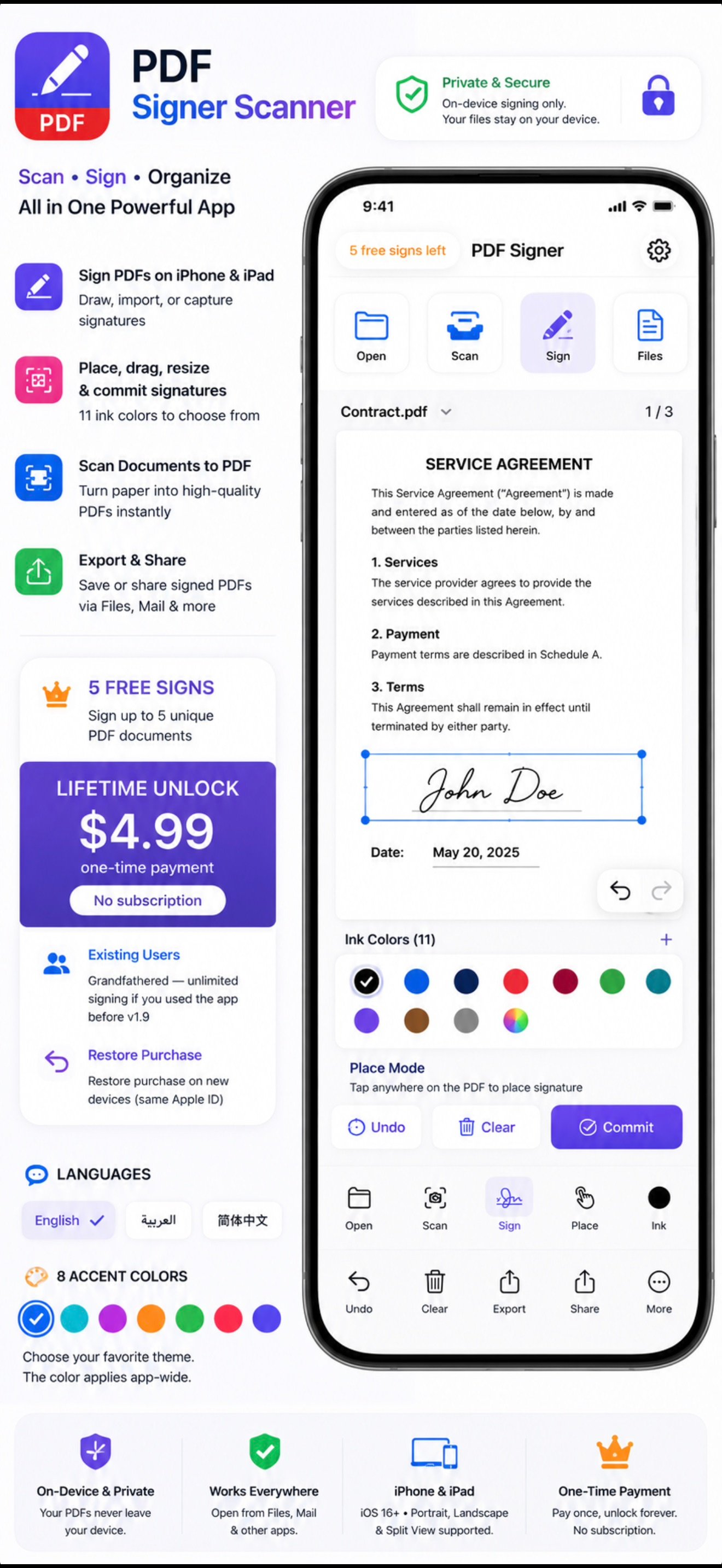 Create your Signature on the selected area